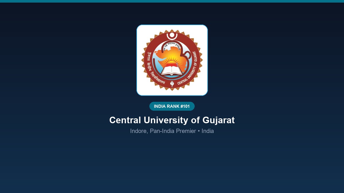 inst 101 rank 101 central university of gujarat c