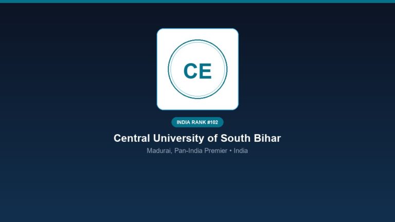 inst 102 rank 102 central university of south bih
