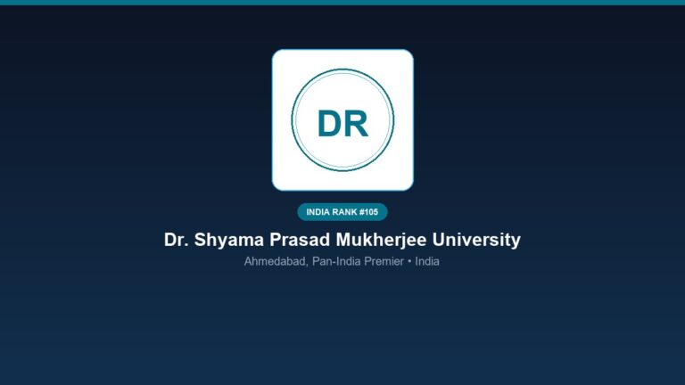 inst 105 rank 105 dr shyama prasad mukherjee univ