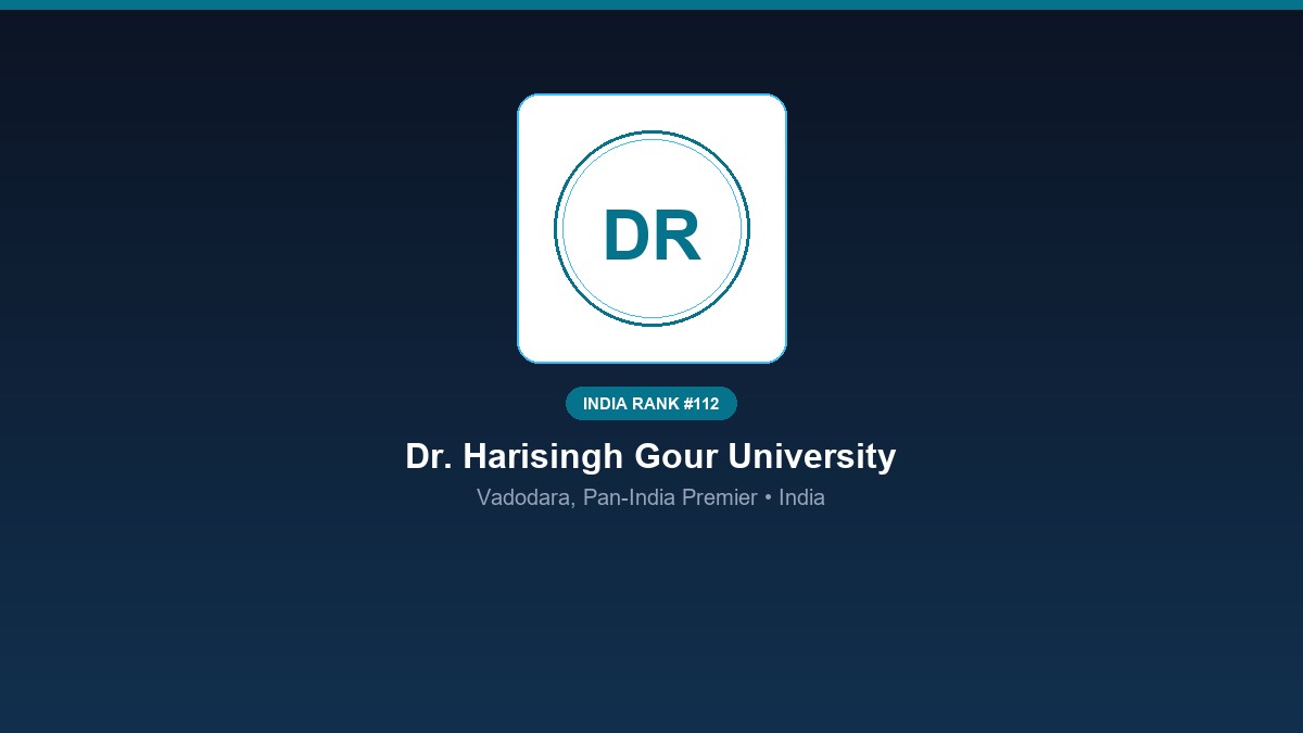 inst 112 rank 112 dr harisingh gour university ca