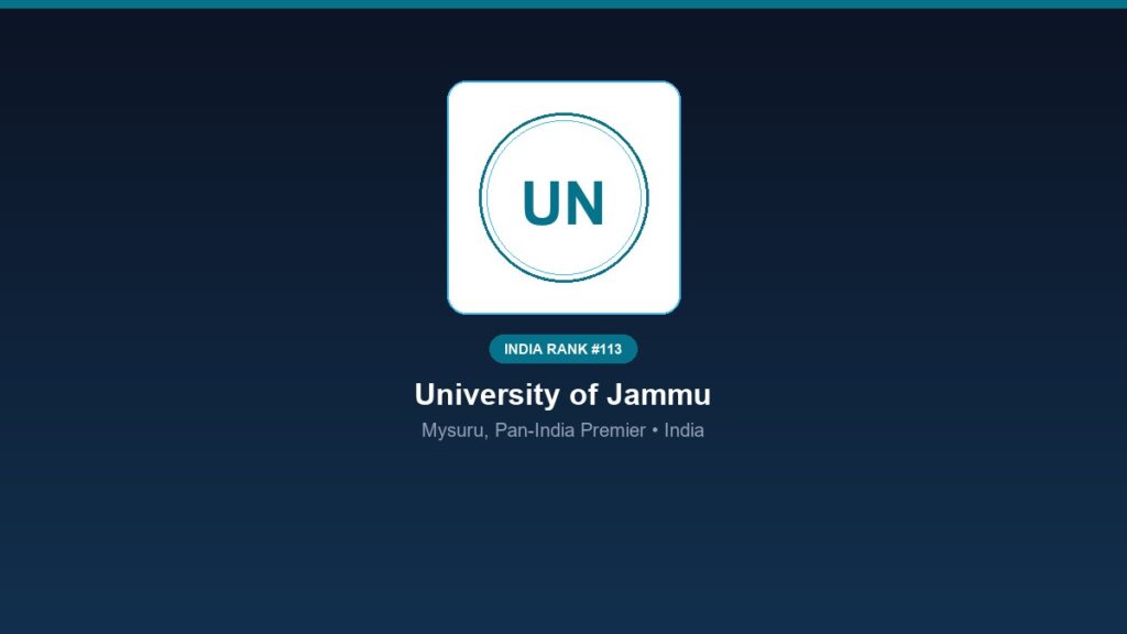 inst 113 rank 113 university of jammu campus 4 ps