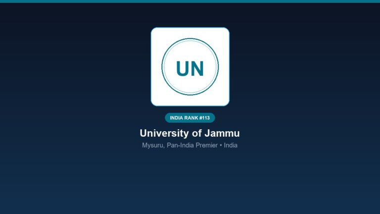 inst 113 rank 113 university of jammu campus 4 ps
