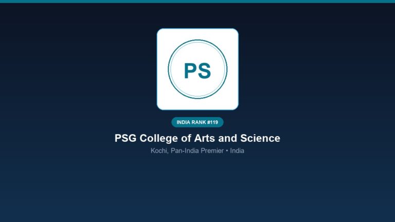 inst 119 rank 119 psg college of arts and science