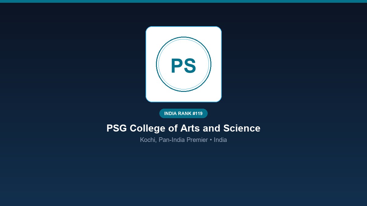 inst 119 rank 119 psg college of arts and science