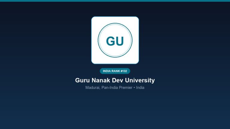 inst 132 rank 132 guru nanak dev university gndu