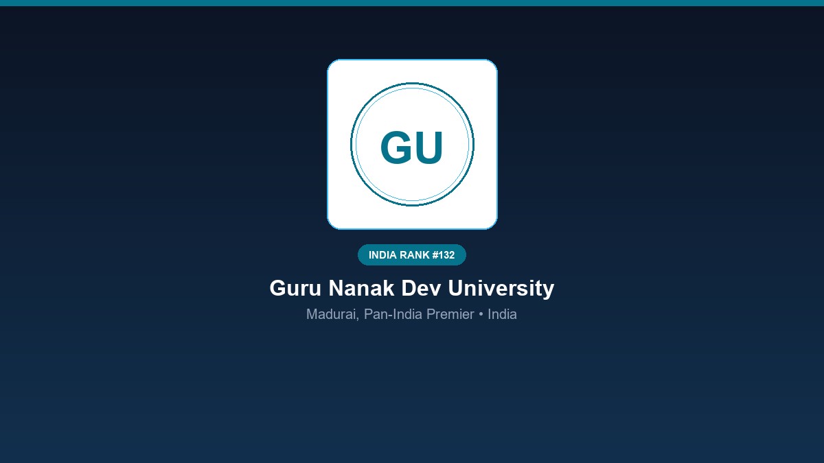 inst 132 rank 132 guru nanak dev university gndu