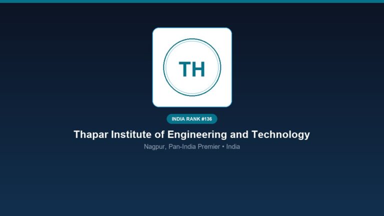 inst 136 rank 136 thapar institute of engineering