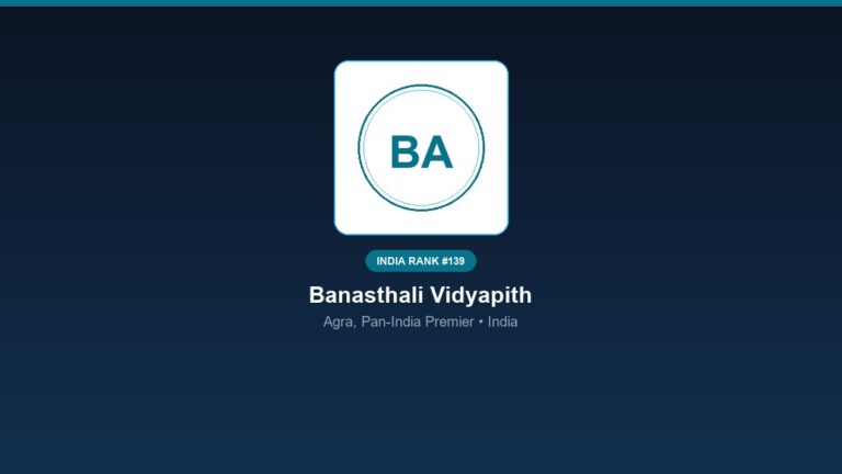 inst 139 rank 139 banasthali vidyapith campus 5 p