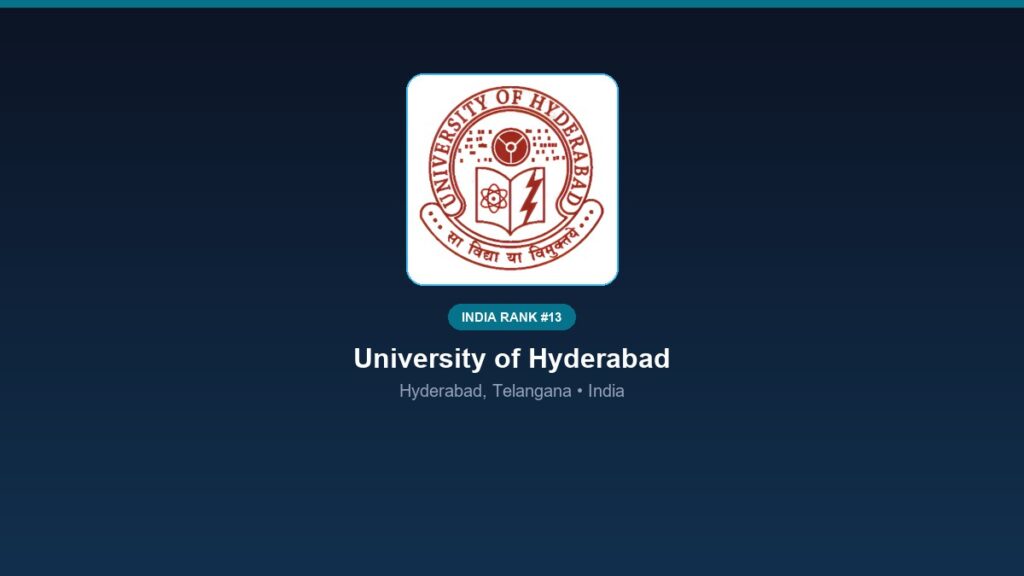inst 13 rank 13 university of hyderabad hcu psyc