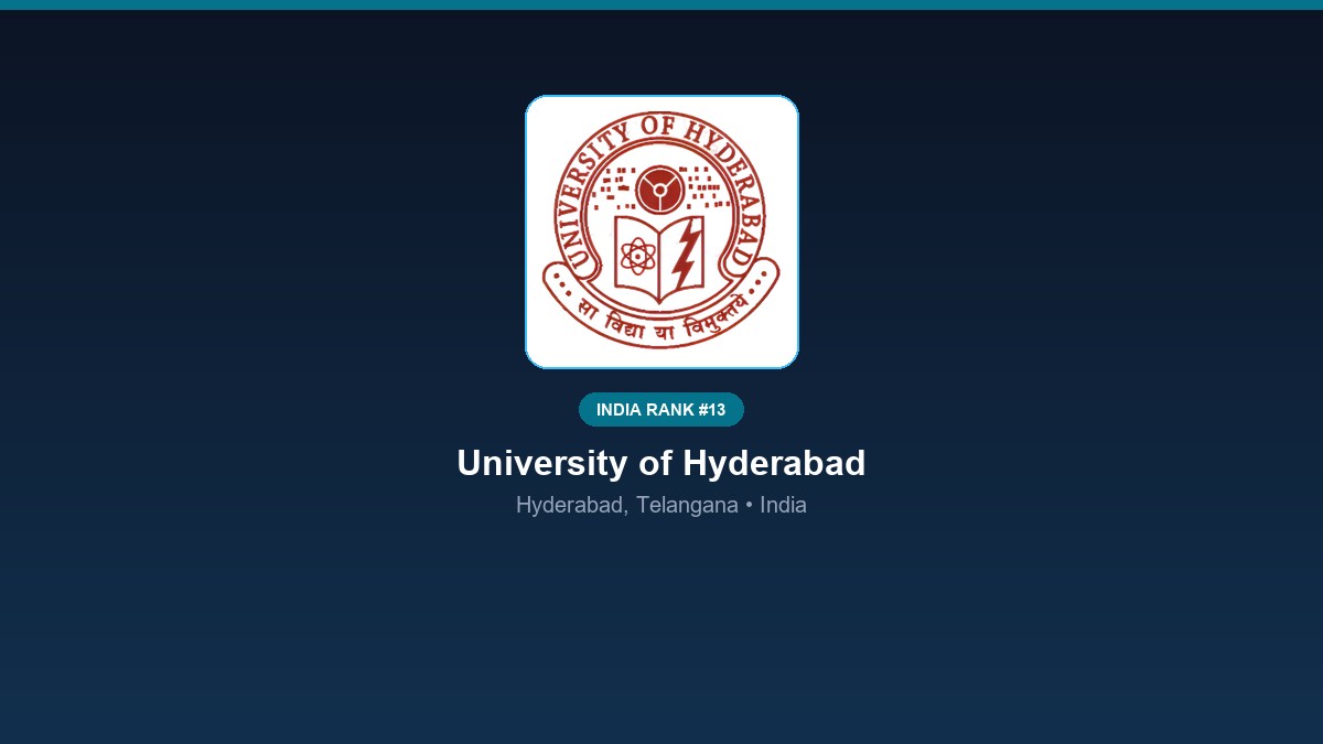 inst 13 rank 13 university of hyderabad hcu psyc