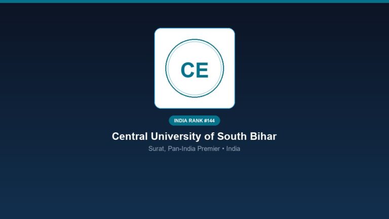 inst 144 rank 144 central university of south bih