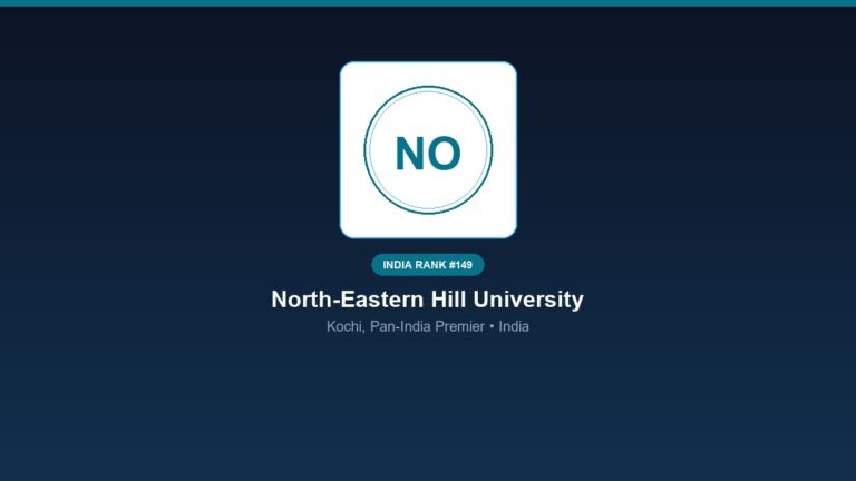 inst 149 rank 149 north eastern hill university n