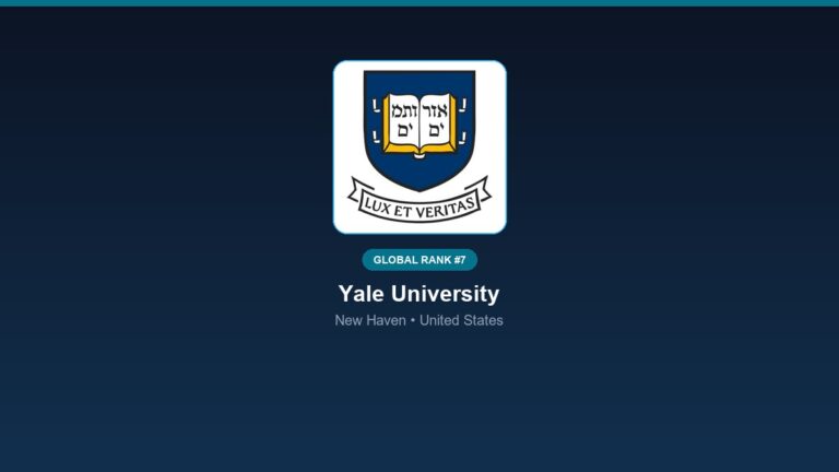 inst 157 global rank 7 yale university united sta