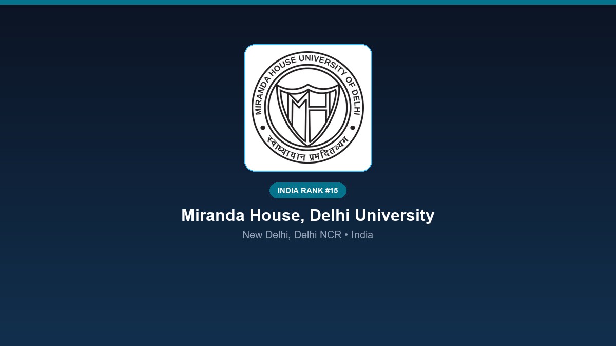 inst 15 rank 15 miranda house delhi university p