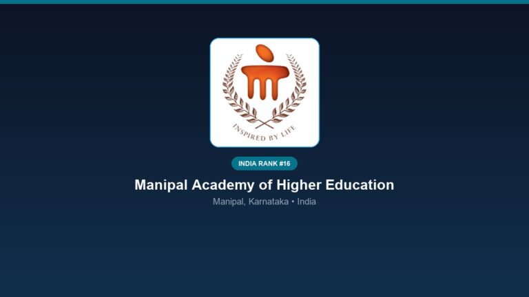 inst 16 rank 16 manipal academy of higher educat