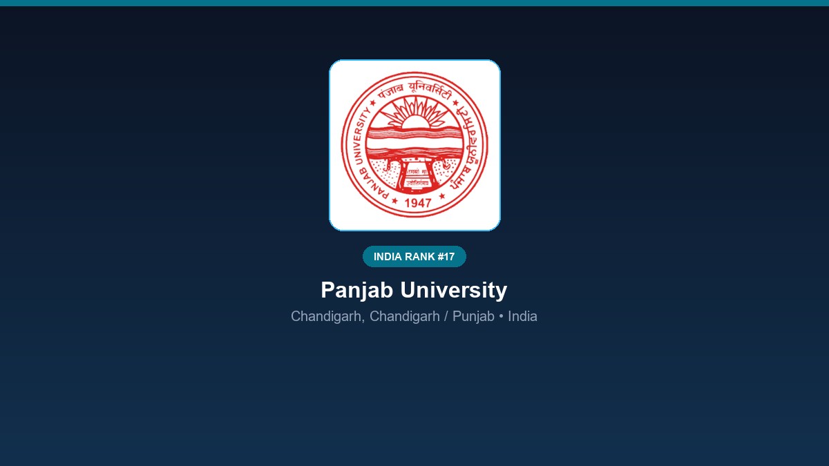 inst 17 rank 17 panjab university psychology cou