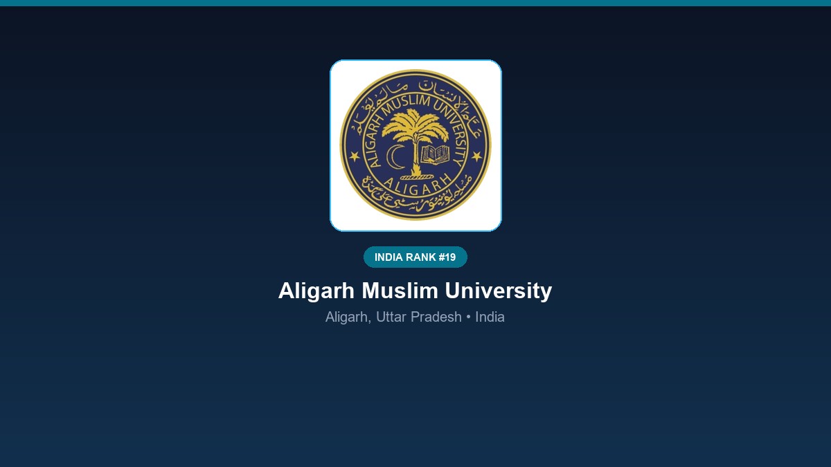 inst 19 rank 19 aligarh muslim university amu ps
