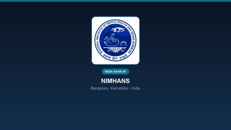 inst 1 rank 1 nimhans national institute of men