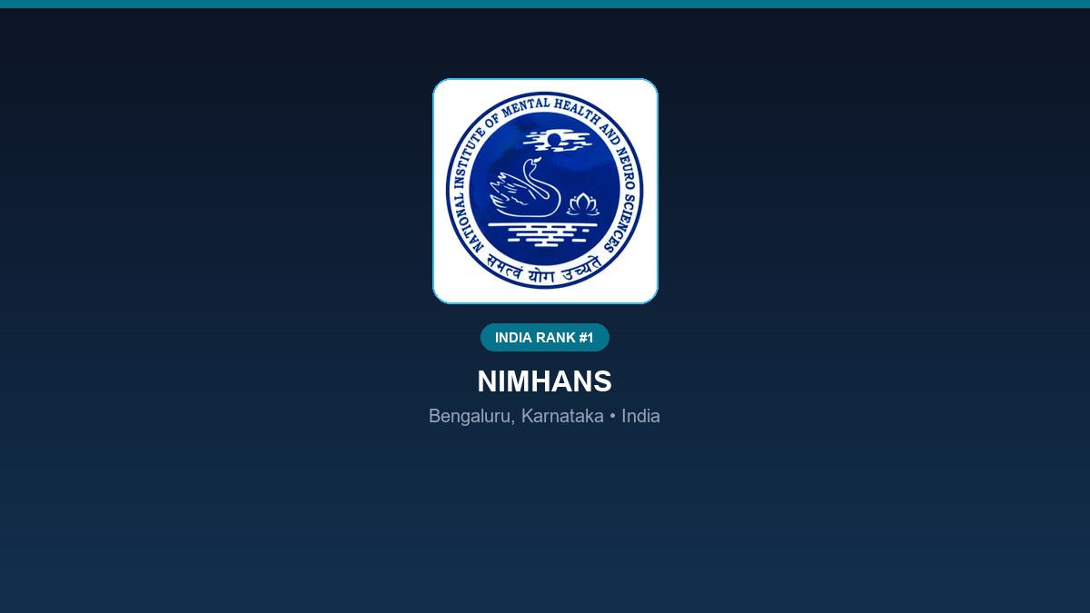 inst 1 rank 1 nimhans national institute of men