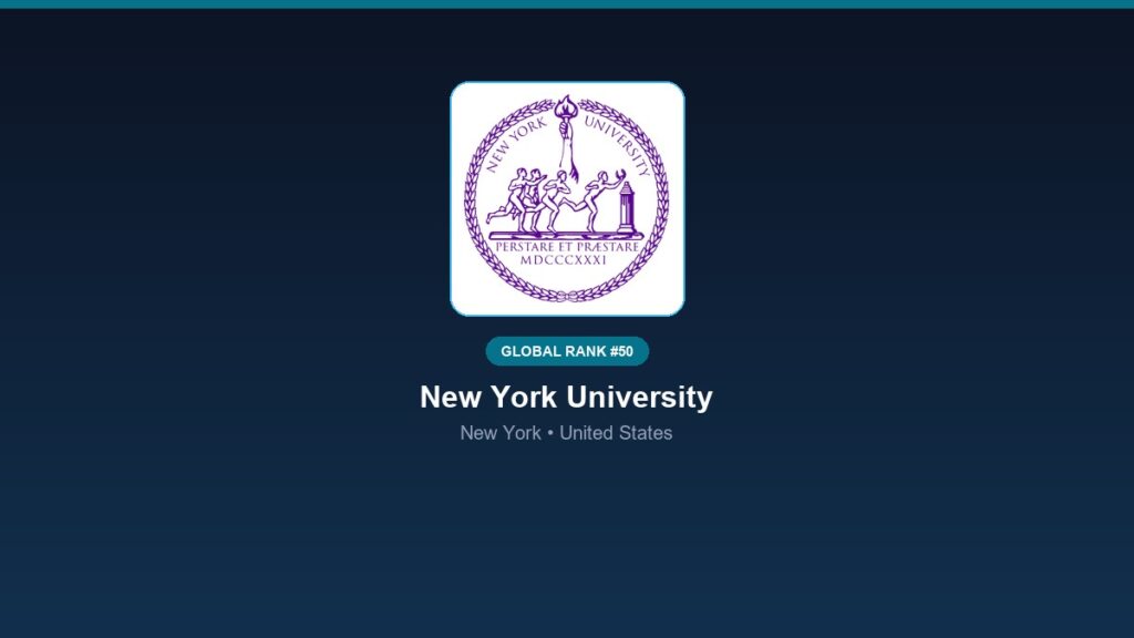 inst 200 global rank 50 new york university nyu r