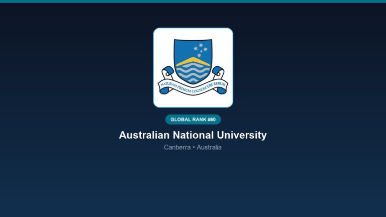 inst 210 global rank 60 australian national unive