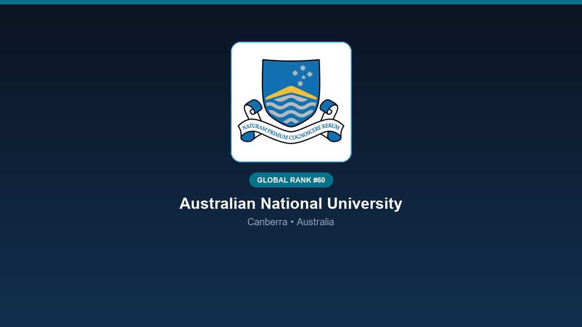inst 210 global rank 60 australian national unive