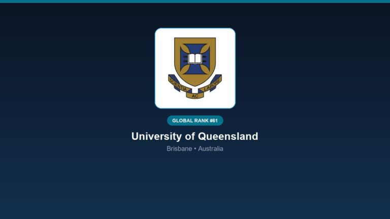 inst 211 global rank 61 university of queensland