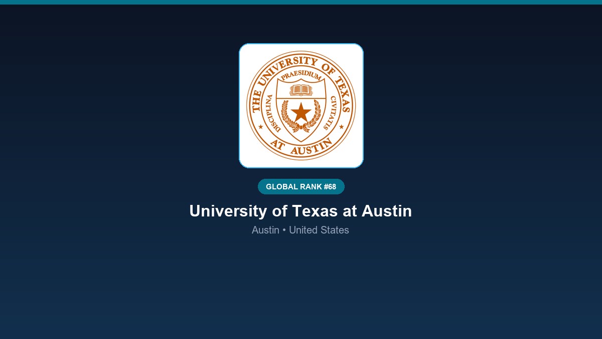 inst 218 global rank 68 university of texas at au