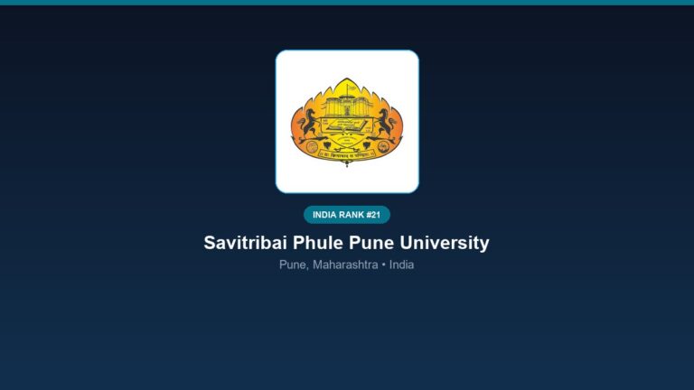 inst 21 rank 21 savitribai phule pune university