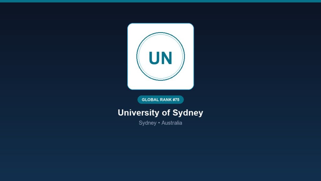inst 225 global rank 75 university of sydney rese