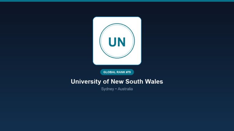 inst 229 global rank 79 university of new south w
