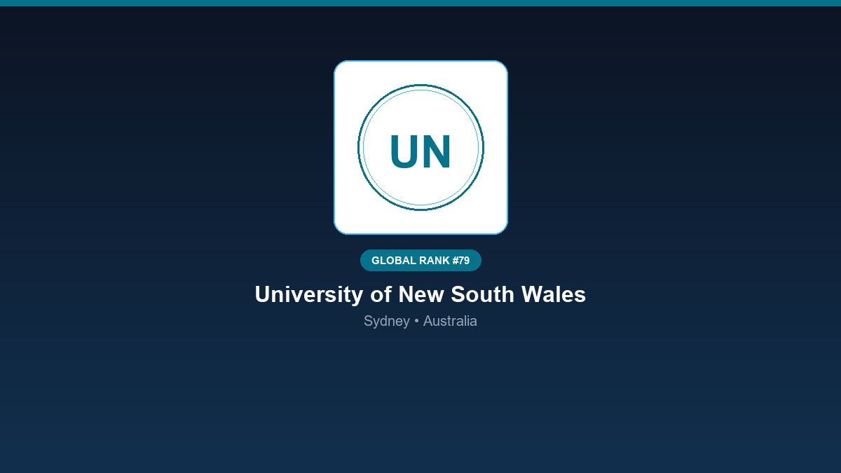 inst 229 global rank 79 university of new south w
