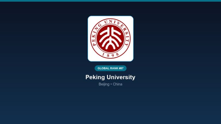 inst 237 global rank 87 peking university researc