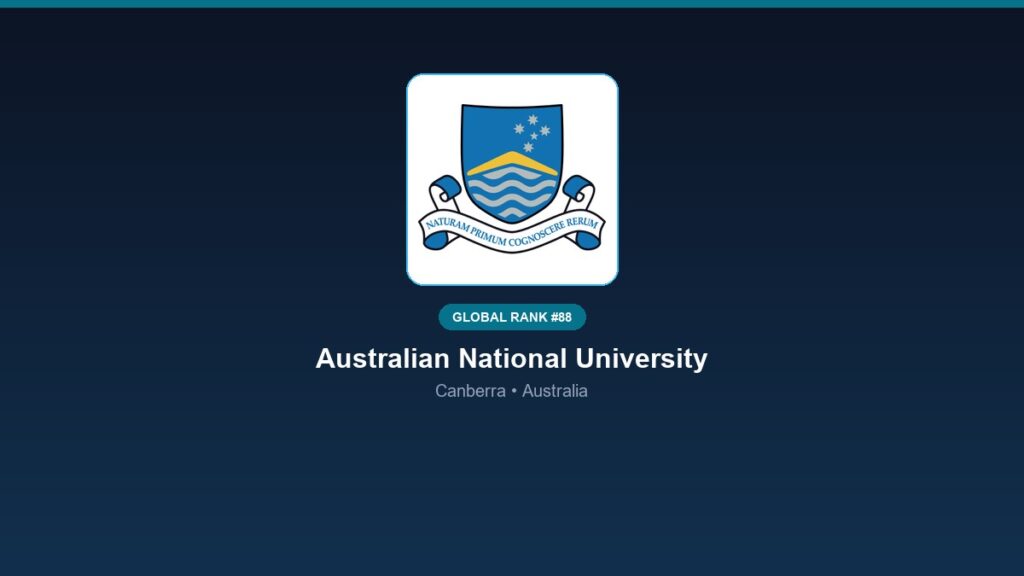 inst 238 global rank 88 australian national unive