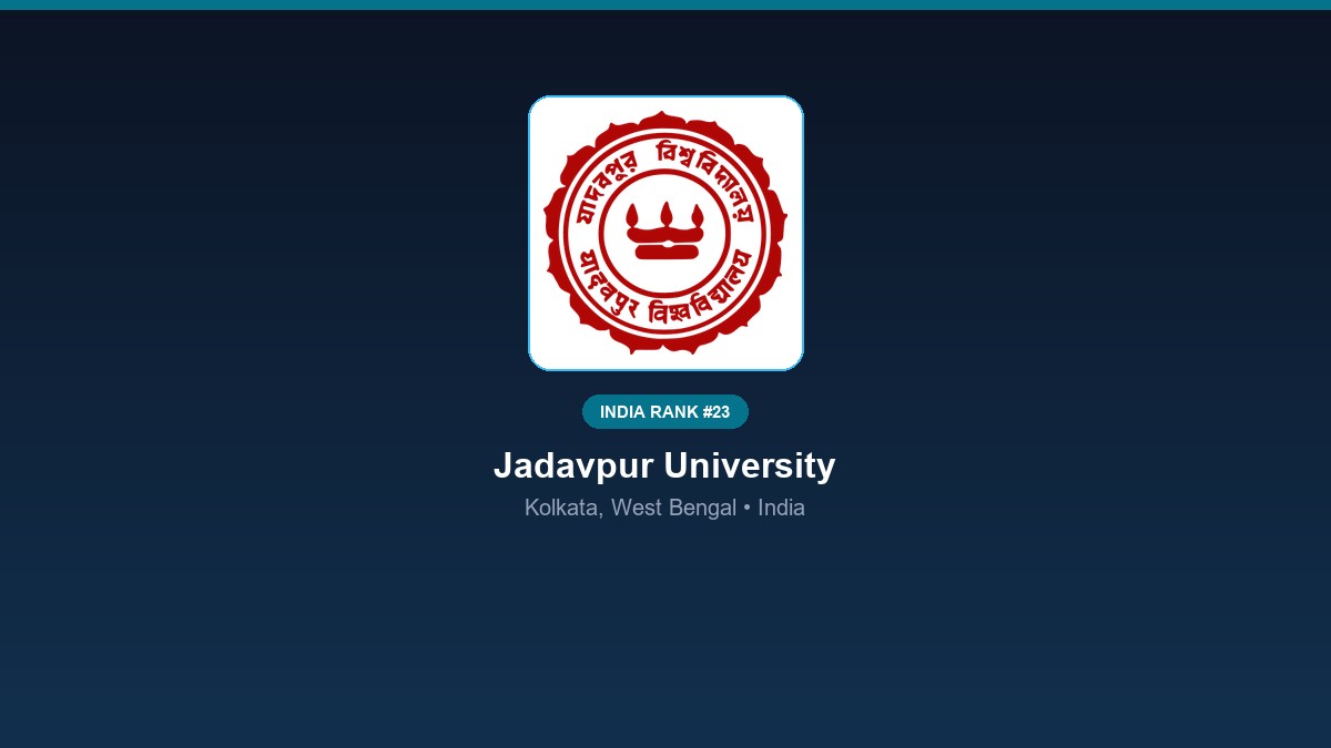 inst 23 rank 23 jadavpur university psychology c
