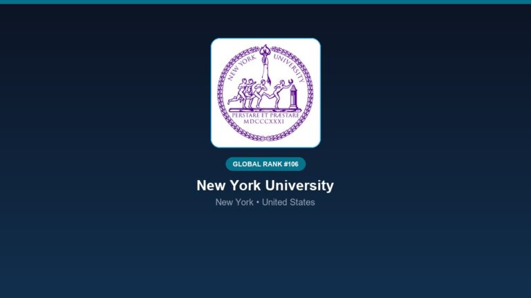 inst 256 global rank 106 new york university nyu