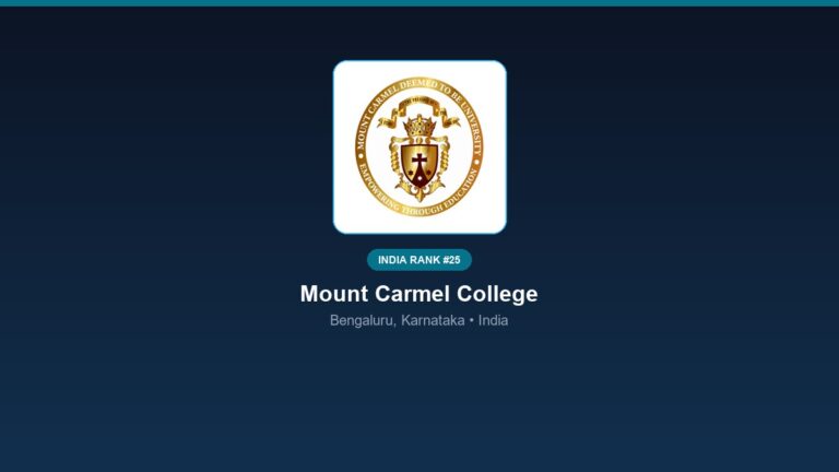 inst 25 rank 25 mount carmel college psychology