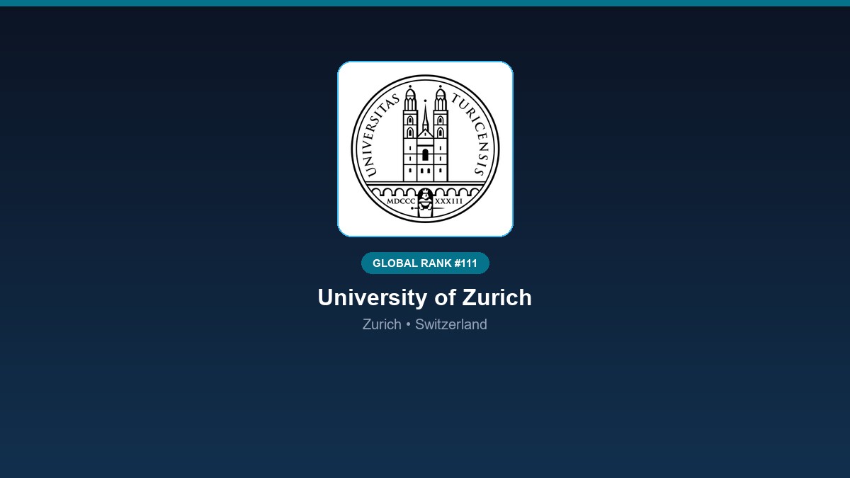 inst 261 global rank 111 university of zurich res