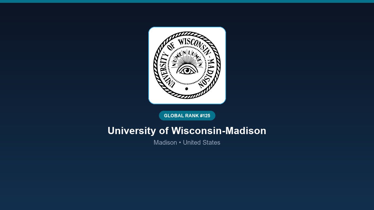 inst 275 global rank 125 university of wisconsin