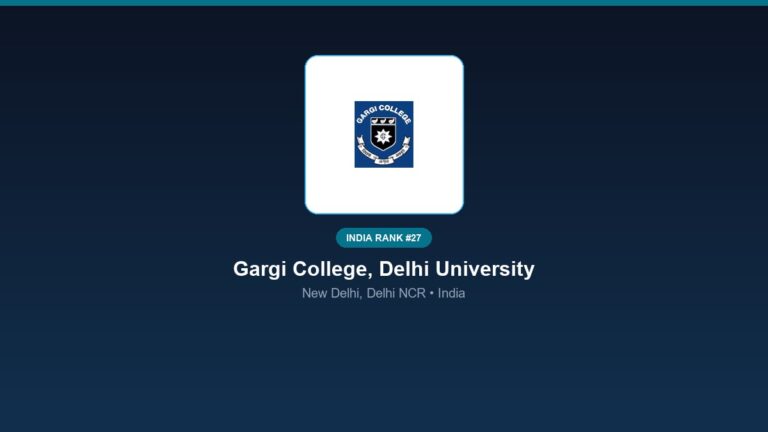 inst 27 rank 27 gargi college delhi university p