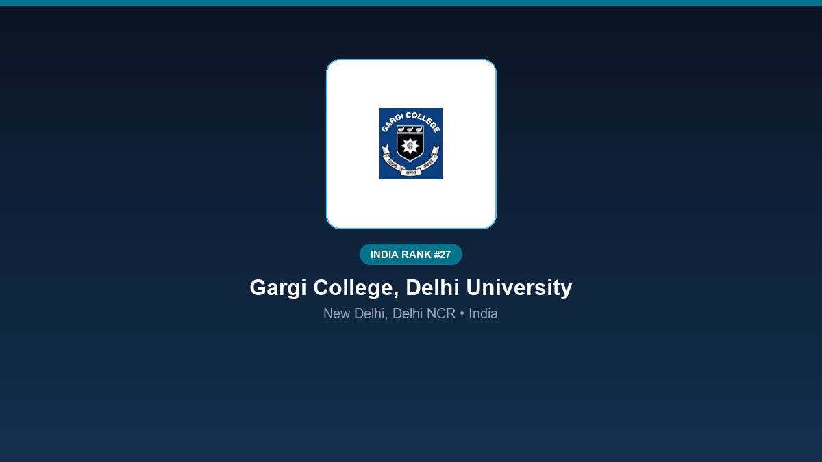 inst 27 rank 27 gargi college delhi university p