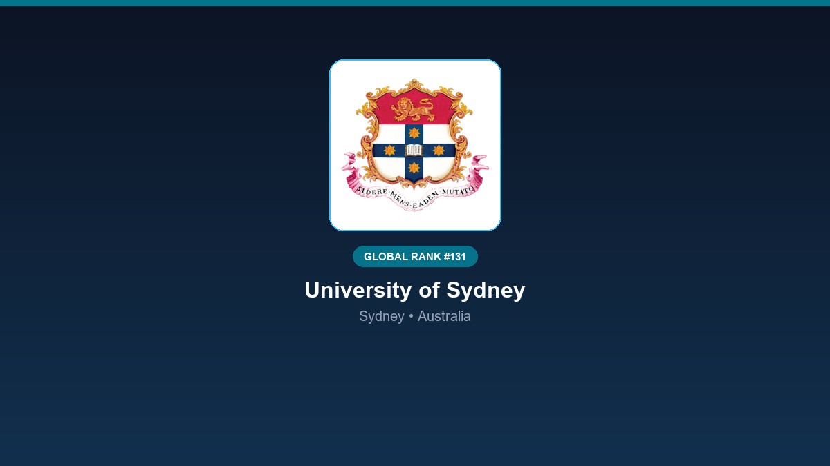 inst 281 global rank 131 university of sydney res