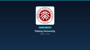 inst 293 global rank 143 peking university resear