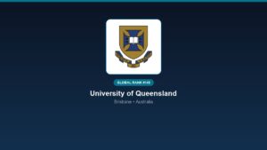 inst 295 global rank 145 university of queensland