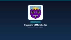 inst 297 global rank 147 university of manchester