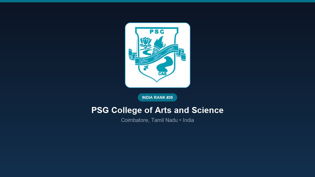 inst 35 rank 35 psg college of arts and science