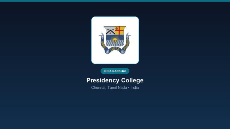 inst 36 rank 36 presidency college psychology co