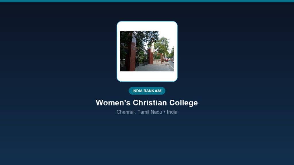 inst 38 rank 38 womens christian college wcc psy