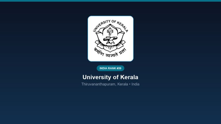 inst 39 rank 39 university of kerala psychology