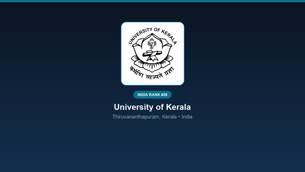 inst 39 rank 39 university of kerala psychology